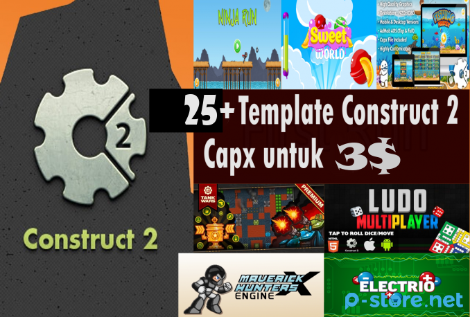 25+ Template Construct 2 Siap Edit
