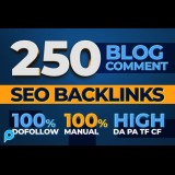 250 unique high quality Do-follow blog comments Backlinks