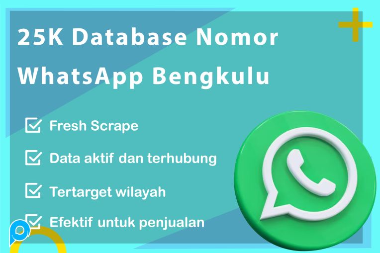25.000 DATABASE NOMOR WHATSAPP BENGKULU