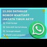 25.000 DATABASE NOMOR WHATSAPP JAKARTA TIMUR AKTIF
