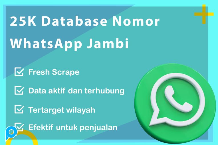 25.000 DATABASE NOMOR WHATSAPP JAMBI