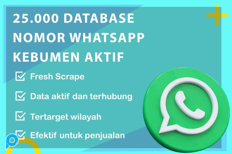 25.000 DATABASE NOMOR WHATSAPP KEBUMEN AKTIF