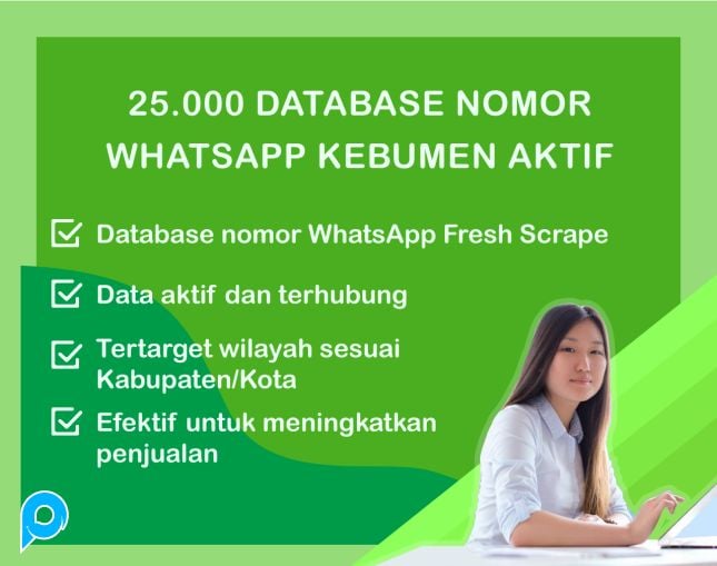 25.000 Database Nomor WhatsApp Kebumen Aktif untuk Promosi Bisnis