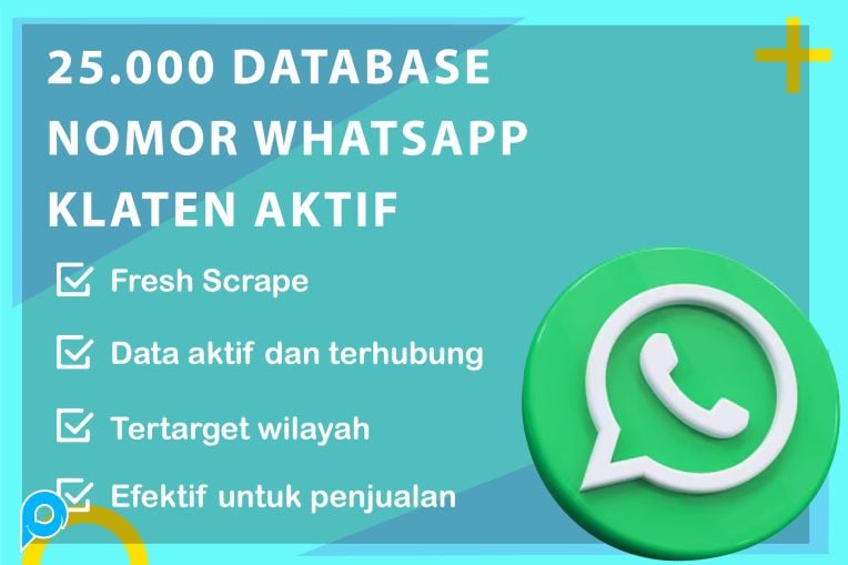 25.000 DATABASE NOMOR WHATSAPP KLATEN AKTIF