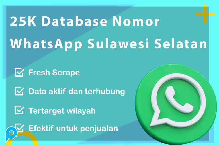 25.000 DATABASE NOMOR WHATSAPP SULAWESI SELATAN