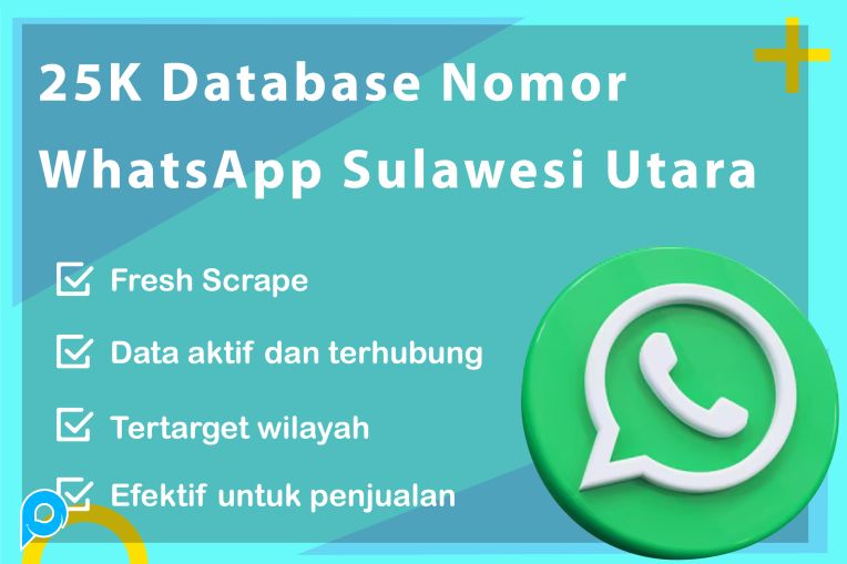 25.000 DATABASE NOMOR WHATSAPP SULAWESI UTARA