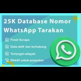 25.000 DATABASE NOMOR WHATSAPP TARAKAN AKTIF