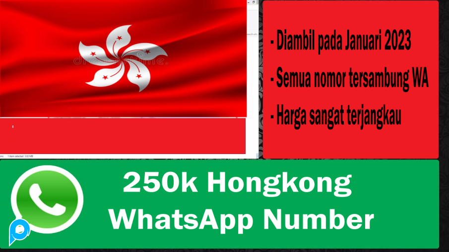 250k Nomor WA/Telp Hongkong Aktif Fresh Scrape 2023 + Bonus WhatsApp Bulk Sender PRO