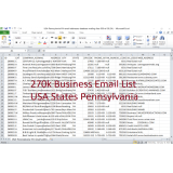 270K Usa State Pennsylvania Business Email List Database dengan Info Lengkap (Cek Deskripsi)