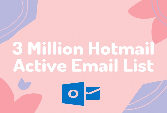3 Juta Email List Hotmail Aktif