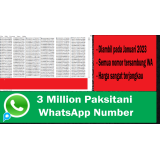 3 Juta Nomor WA/Telp Pakistan Aktif Fresh Scrape 2023 + Bonus WhatsApp Bulk Sender PRO
