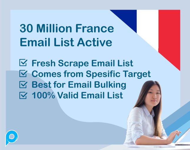 30 Juta France Email List Aktif 2025