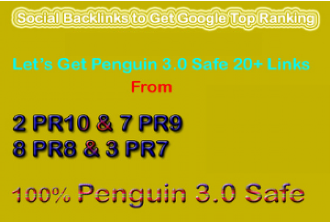 30 Social Profile Links DA50-DA100 Untuk Page Rank 1