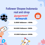 3000 Follower Shopee Indonesia Real Anti Drop