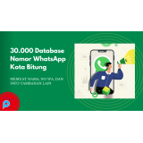 30.000 Database Nomor WhatsApp Kota Bitung