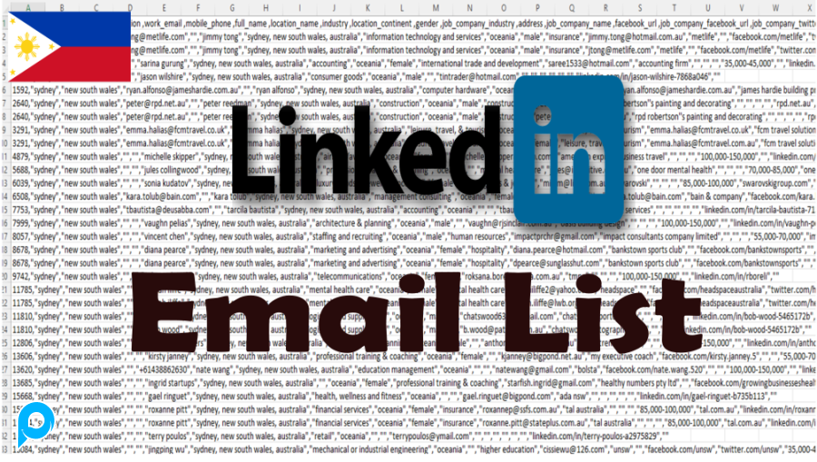 330.000 Filipina Linkedin Email List Complete Info + Bonus Tool MaxBulk Mailer PRO untuk Mengirim Em