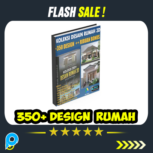 350+ Design Rumah 3D Sketchup Bangunan Home Modern House Desain Sketch Up SKP