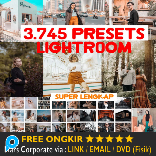 3.745 Presets Desktop - 500 Android - 200 iPhone Effect Lightroom lengkap Wedding - Folk - Urban