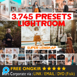 3.745 Presets Desktop - 500 Android - 200 iPhone Effect Lightroom lengkap Wedding - Folk - Urban