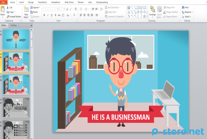 3GB PPT Template Animasi untuk Keperluan Bisnis dan Editing Video