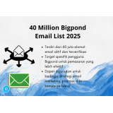 40 Juta Bigpond Email List 2025