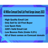 40 Juta Comcast Email List Fresh Scrape January 2023