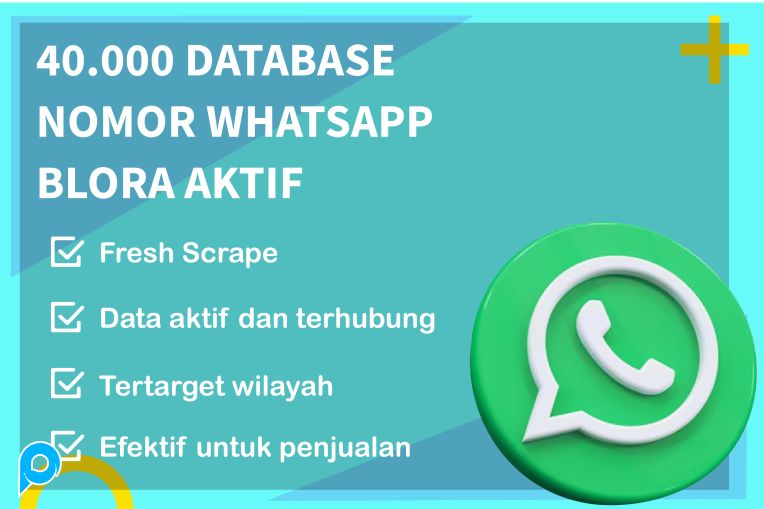 40.000 DATABASE NOMOR WHATSAPP BLORA AKTIF