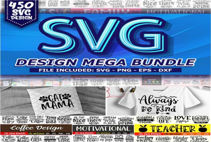 450 SVG Quotes File untuk Design Mockup dan T-shirt Printing