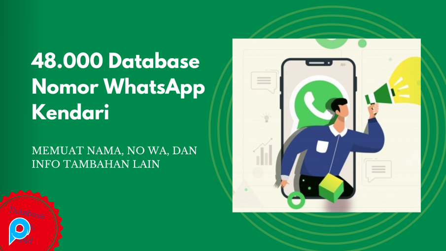 48.000 Database Nomor WhatsApp Kendari
