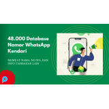 48.000 Database Nomor WhatsApp Kendari