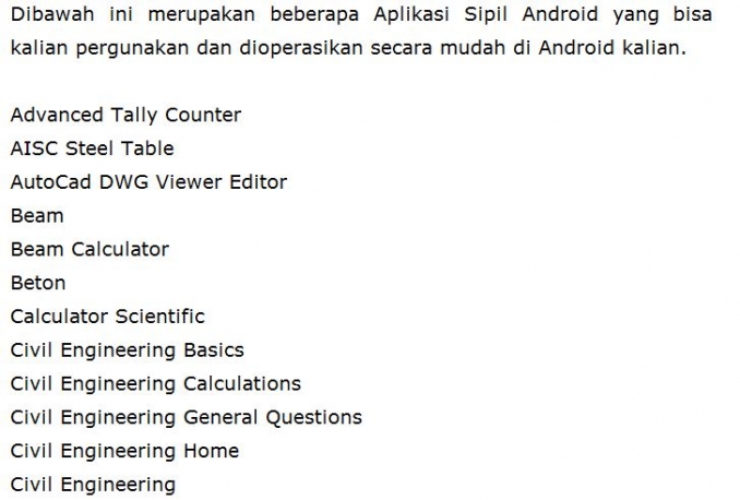 49 Software/Aplikasi Teknik Sipil Di Android