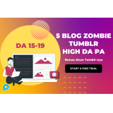 5 Blog Zombie Tumblr High Authority DA 15-19 | Cocok Buat Backlink Tier 1 / Tier 2