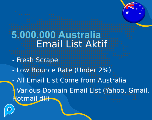 5 Juta Database Email List Australia Fresh Scrape 2023