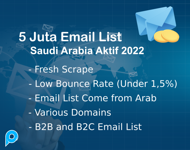 5 Juta Email List Saudi Arabia Aktif 2022