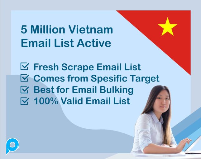 5 Million Vietnam Email List Aktif 2024
