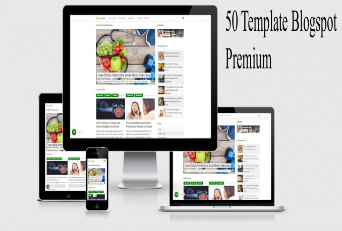 50 Template Blogspot Premium Siap Pakai