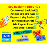 500 Backlink DR60-DR40
