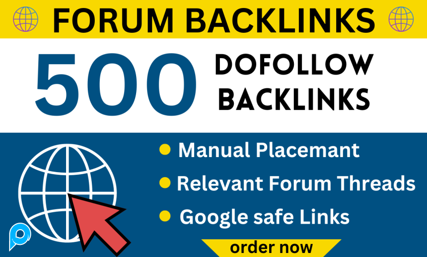 500+ Backlinks Profil Forum Dofollow HQ