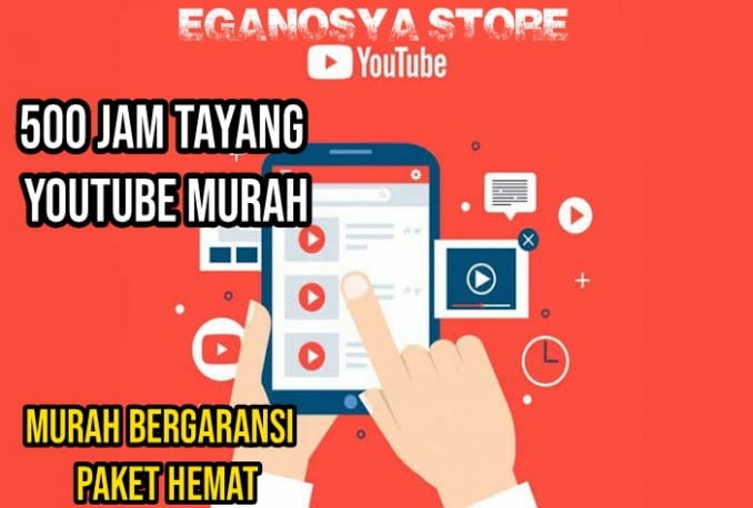 500 jam tayang/watchtime youtube murah