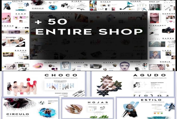 500 Mega Pack PowerPoint Layout Bundle
