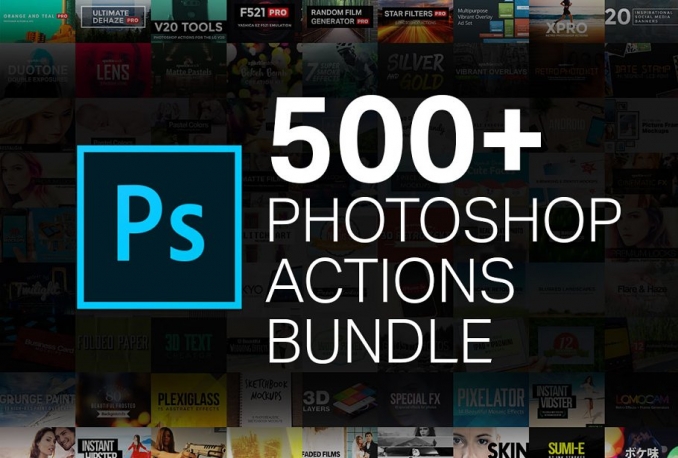 500 Photoshop Action Bundle