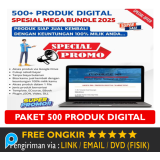 500 Produk Digital PLR - Template Ecourse Ebook Plugin JSON - Private Label Rights License - Marketi