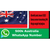 500k Nomor WA/Telp Australia Aktif Fresh Scrape 2023 + Bonus WhatsApp Bulk Sender PRO
