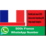 500k Nomor WA/Telp Prancis Aktif Fresh Scrape 2023 + Bonus WhatsApp Bulk Sender PRO
