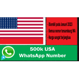 500k Nomor WA/Telp USA Aktif Fresh Scrape 2023 + Bonus WhatsApp Bulk Sender PRO
