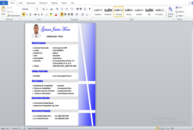 550+ Curriculum Vitae Template dalam Format file WORD