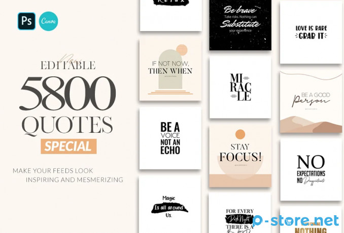 5800 Template Canva QUOTES/KUTIPAN Instagram