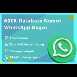 600K DATABASE NOMOR WHATSAPP BOGOR AKTIF