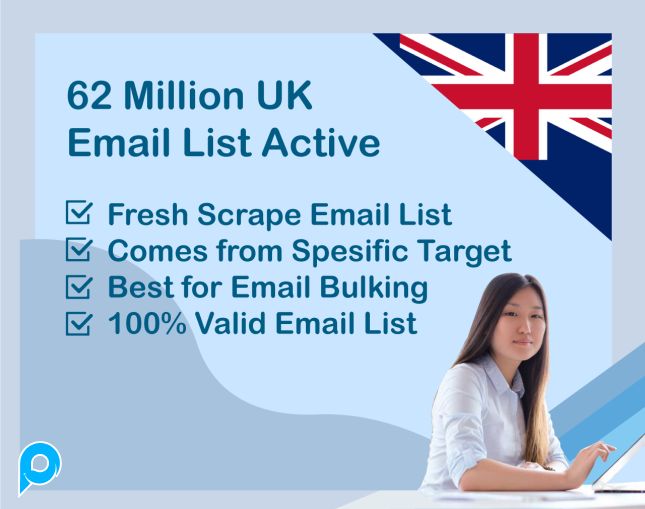 62 Juta UK Email List 2023