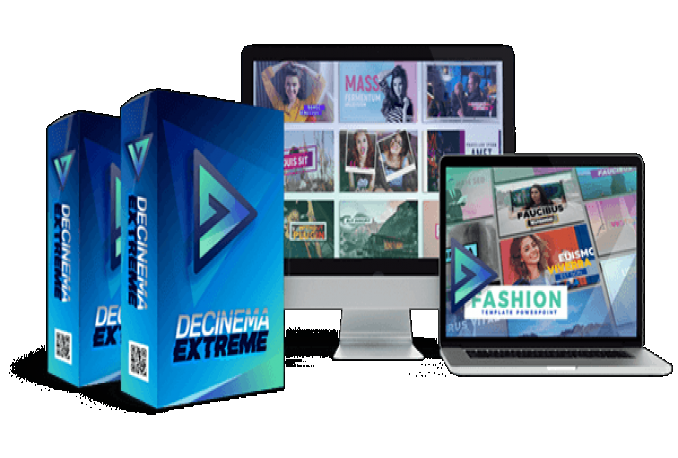 6Gb File Decinema PowerPoint Template untuk Promosi Bisnis